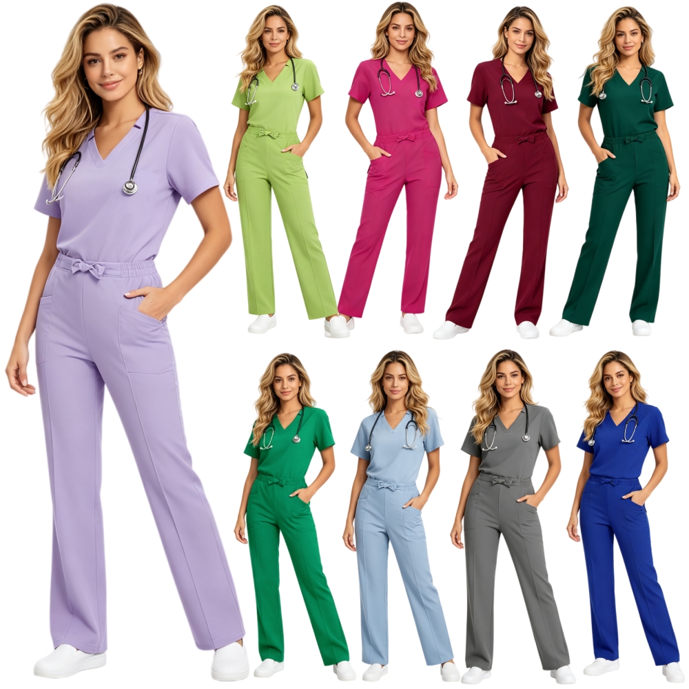 Medical Lab Coat - Büyük Beden Kadınlar İçin 2 Parça