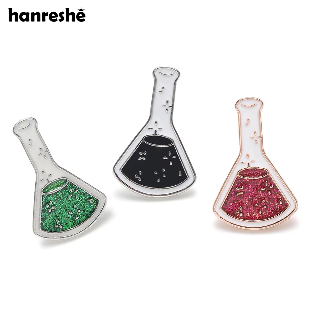 Medical Lab Gifts - Hanreshe bilim emaye beher broş Set