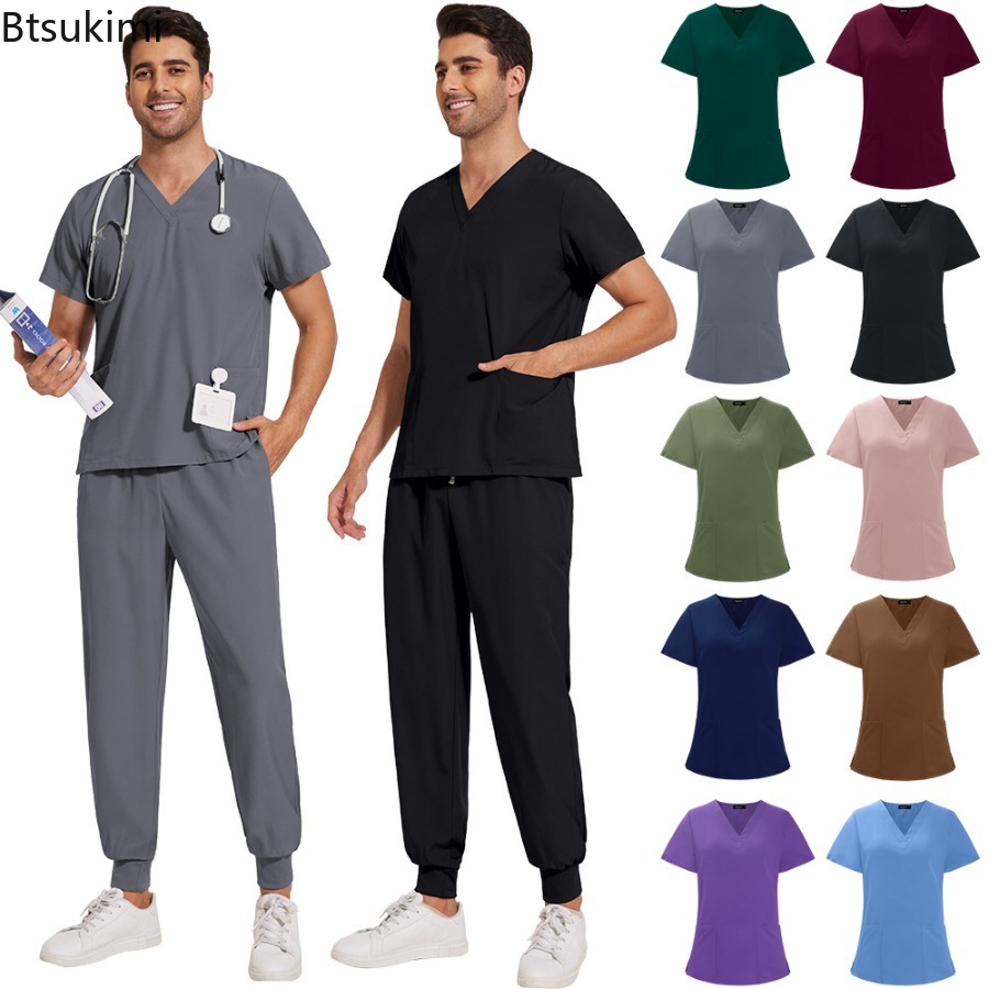 Medical Lab Coat - Scrub Setleri Üniformalar Hemşirelik Erkek Tıbbi