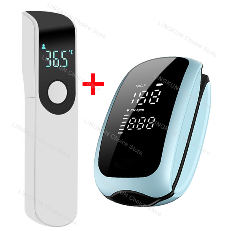 Pulse Oximeter - Şarj edilebilir Oksimetre Kızılötesi Ateş Termometresi