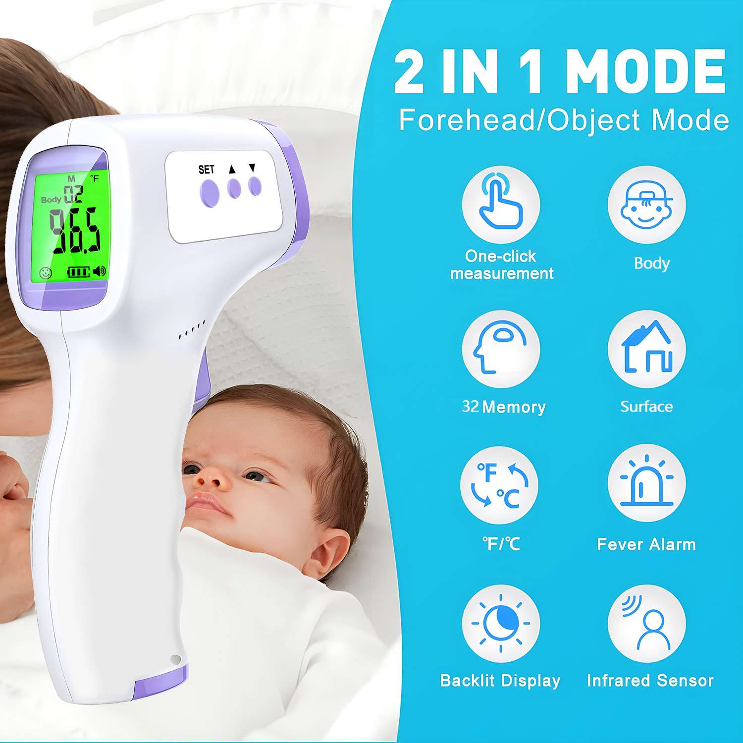 Yeni Ev Tipi Kızılötesi Alın S - Pulse Oximeter incelemesi ve fiyatı