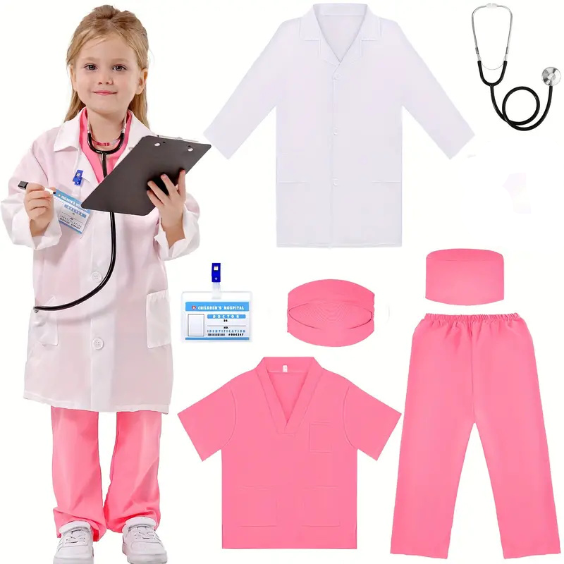 7 adet çocuklar doktor hemşire - Medical Lab Coat incelemesi ve fiyatı