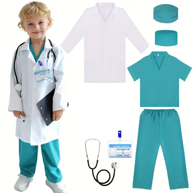 7 adet çocuklar doktor hemşire - Medical Lab Coat incelemesi ve fiyatı