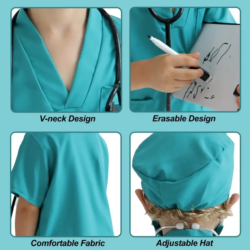 7 adet çocuklar doktor hemşire - Medical Lab Coat incelemesi ve fiyatı