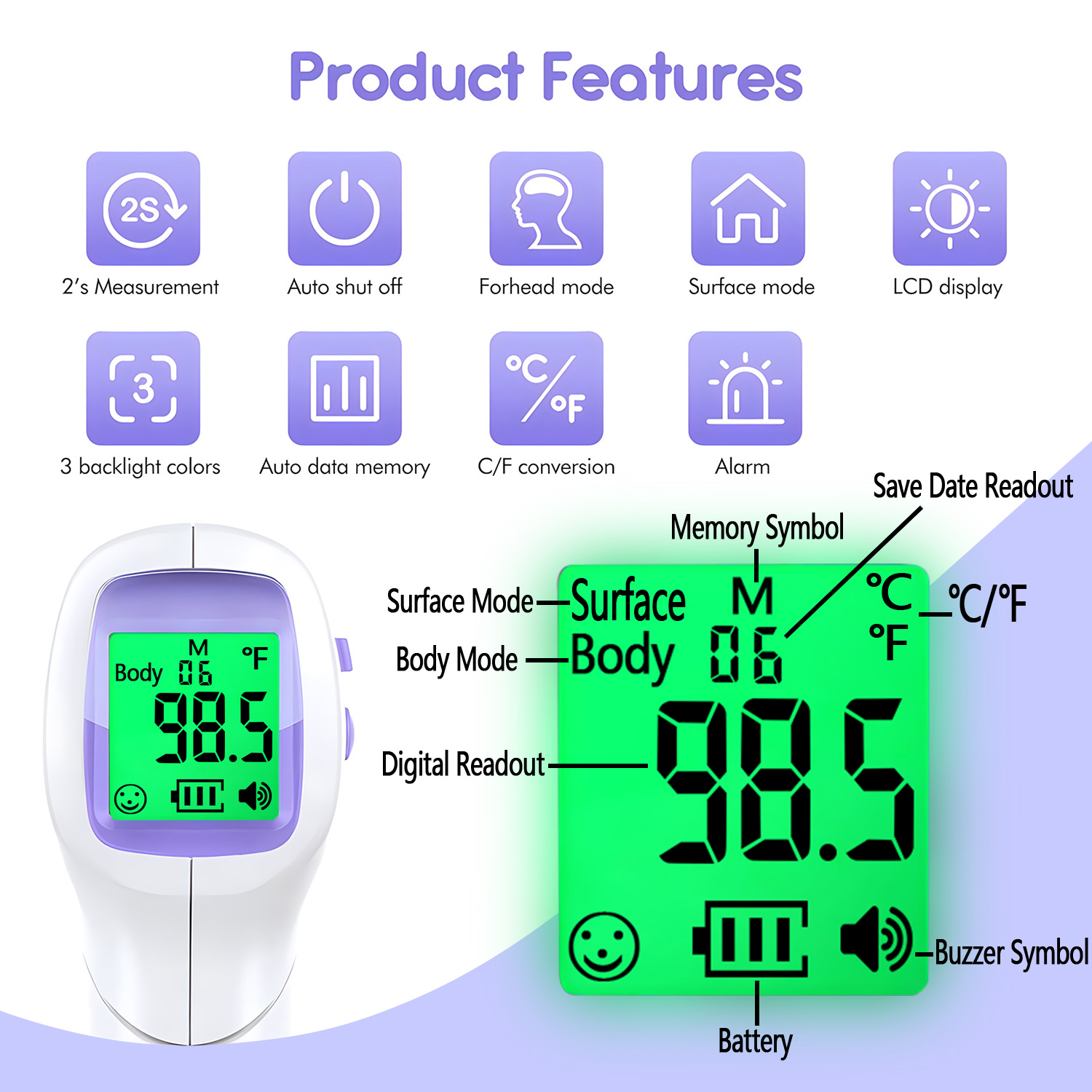 Tıbbi Vücut Termometresi Arkad - Pulse Oximeter incelemesi ve fiyatı