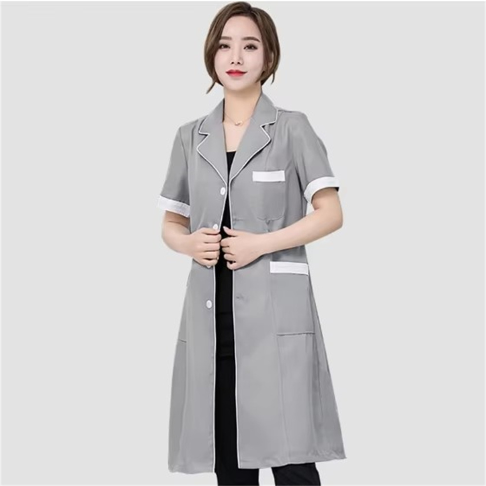 Yüksek dereceli gri düz renk i - Medical Lab Coat incelemesi ve fiyatı